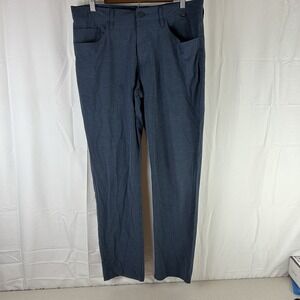 Travis Mathew Pants Mens 34x31 Blue Performance 5-Pocket Golf Stretch IMQ534